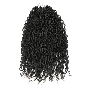 Kostenlose Probe Jamaican Bounce Curly Ombre Farbe 22 Zoll 12 Stränge Neue Erweiterungen Organico Crochet Braids 24 Zoll River Locs