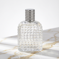 Flacons de parfum et cosmétiques de luxe écologiques de 30 ml, 50 ml, 100 ml, avec bouchon en aluminium, vaporisateur fin, verre vide scellé, couleur personnalisée