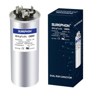 Condensador CBB65 aplicado para aire acondicionado Condensador de funcionamiento de marca Surephon de alta calidad Condensador de refrigerador - Product Image 1