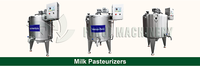 Pasteurisateur industriel compact 200L 500L pour lait, liquides d'œufs, jus de fruits, yaourt et lait – Prix du réservoir de pasteurisation UHT
