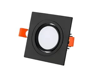 Single Square Bright Recessed White Black LED Dimmable COB 7W 9W 10W LED Spotlight Lighting Ceiling Lamp AC85-265V Downlight