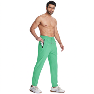 Summer New Style Men's Pants Pocket Decoration Casual Pants Knitted Cotton Loose 7 Points Sports Men's <b>Trousers</b> Sport Wholesale - Product Image 1