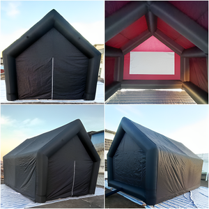 Cinéma privé, profitez de l'espace privé, tente de cinéma gonflable noire pour regarder des films, couples - Product Image 1