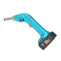 Couteau électrique sans fil à batterie lithium DC21V, tête de coupe pour plastique et mousse, avec lame en forme de R et pied de coupe