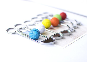 Creative Golf Ball Pendant Keychain Mini Metal Sports Charm Car <b>Key</b> <b>Ring</b> Bag Charm Sports Souvenir Jewelry Gifts for Sports Fans - Product Image 6