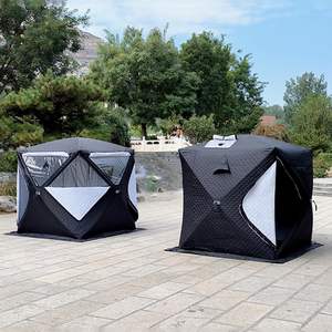 Tenda pancing Musim Dingin, tenda memancing Musim Dingin terpisah, tempat penampungan es dengan lubang cerobong asap - Product Image 6