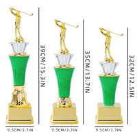 Trofeos Personalizados de Alta Calidad al por Mayor, Copa de Premio en Plástico, Madera o Mármol, Diseño Ensamblable para Campeonatos de Golf