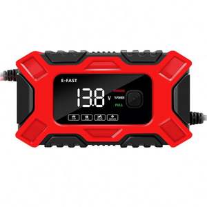 Cargador de batería de coche portátil inteligente de 12V 6A Cargador de plomo-ácido automático para uso eléctrico - Product Image 5