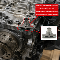 High Quality 30637802 30637088 Engine Camshaft Position Sensor Bracket for Volvo S80 XC90 Direct Replacement