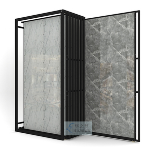 Tùy chỉnh kéo ra 122x244 PVC tấm đá cẩm thạch Giá showroom gạch đá nhân tạo Granite đá gạch hiển thị đứng cho UV PVC đá cẩm thạch - Product Image 1