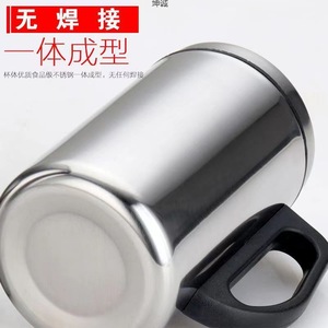 Gobelet isotherme en acier inoxydable 500 ml à double paroi sous vide, tasse à eau pour homme avec poignée et couvercle - Product Image 4