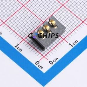 GT-BTP30003-0680B-017A Blade/Spring Contact Battery Connector SMD,P=3mm Connector Spring Contact Type 3mm 3P Horizontal Mount - Product Image 1