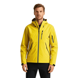 Logo d'entreprise <span class=keywords><strong>personnalisé</strong></span> vestes d'hiver minces pour hommes coupe-vent support <span class=keywords><strong>Softshell</strong></span> polaire à capuche extérieur imperméable pour la randonnée - Product Image 3