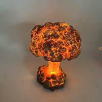 Nouvelle lampe de table créative à impression 3D, décoration d'explosion, nuage de champignons, lampe d'explosion nucléaire