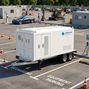 Système de recharge mobile pour véhicules électriques (VE) en conteneur, haute puissance et capacité, avec stockage d'énergie par batterie portable à refroidissement par air, 30kWh, 45kWh, 60kWh, 100kWh, 216kWh - Product Image 6