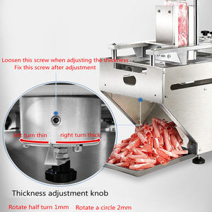 Rouleau d'agneau pour couper le bacon Meilleure vente mondiale Coupeur de poulet Trancheuse de boeuf Machine à trancher la viande à bas <span class=keywords><strong>prix</strong></span> - Product Image 5
