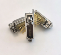 Connecteur à visser de type micro-réceptacle rectangulaire à angle droit, série J30J, 21 canaux, 3A, J30J-21ZKWP7-J
