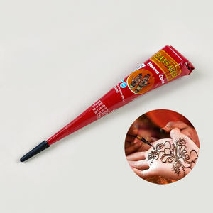 Cône de Henné Rouge Naturel pour <span class=keywords><strong>Tatouage</strong></span> Végétal Longue Durée Fournitures de <span class=keywords><strong>Tatouage</strong></span> Commerce Transfrontalier Moyen-Orient Inde - Product Image 1