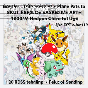 Venta al por mayor Kawaii Pokemoned Anime dibujos animados calcomanía uso promocional troquelado PVC vinilo impermeable pegatina para decoraciones y regalos - Product Image 2