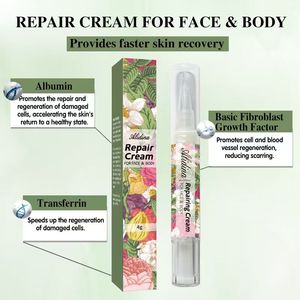 S <strong>Natural</strong> EGF Acne Scar Stretch Marks Repair Cream Growth <strong>Factor</strong> Repair Cream Aftercare Peels/Bio-Microneedling/Permanent Makeup - Product Image 2