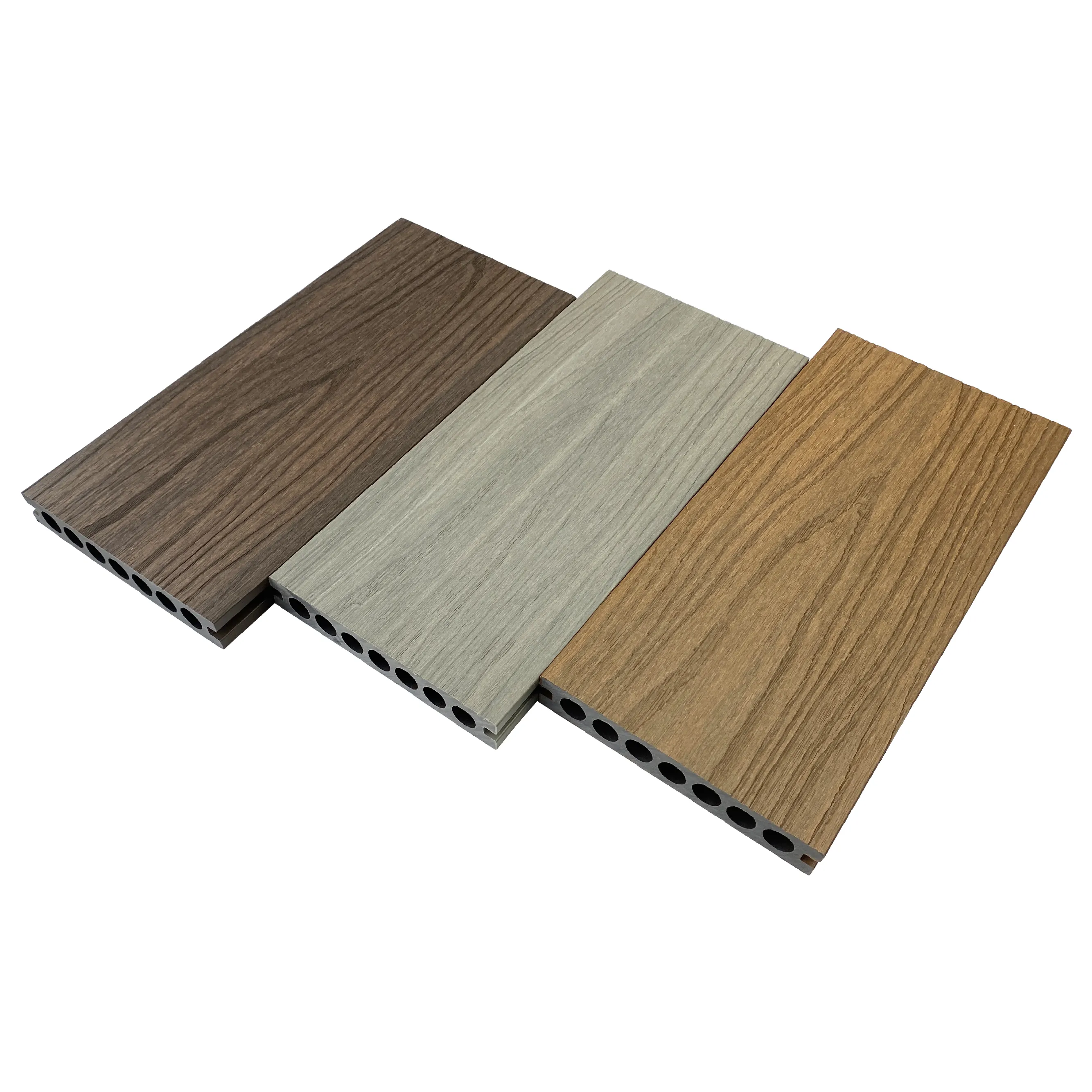 Platelage en bois composite en plastique à faible coût de haute qualité 139*23mm plancher creux revêtement de sol extérieur platelage en bois wpc