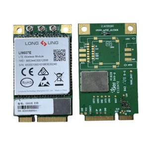 Module sans fil LTE Longsung U9507E Cat4 150 Mbps 4G (FDD/TDD) 3G (UMTS) 2G (GSM) avec GPS/GLONASS en option, protocole LORA, 88x43x13,5 mm - Product Image 1