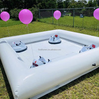 Circuit de course gonflable pour voitures tamponneuses avec souffleur d'air
