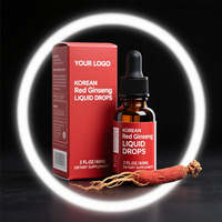 Extrait liquide de ginseng rouge coréen et asiatique en marque blanche – Gouttes de ginseng rouge coréen pour le soutien énergétique