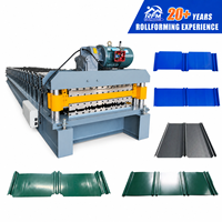 Machine de profilage à double couche pour toiture rétro, ligne de production de tôles métalliques pour les acheteurs d'Europe et d'Asie centrale