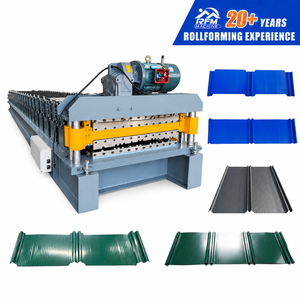 Machine <span class=keywords><strong>de</strong></span> profilage à double couche pour toiture rétro, ligne <span class=keywords><strong>de</strong></span> production <span class=keywords><strong>de</strong></span> tôles métalliques pour les acheteurs d'Europe et d'Asie centrale - Product Image 1