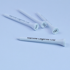 2025 personnalisable 70mm blanc <span class=keywords><strong>bois</strong></span>/bambou <span class=keywords><strong>Golf</strong></span> Tees Logo professionnel personnalisation vente chaude approvisionnement en vrac - Product Image 2