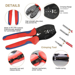 Kit d'outils <span class=keywords><strong>de</strong></span> sertissage professionnel OEM MC4 pour systèmes solaires photovoltaïques, ensemble d'outils électriques, dénudeur <span class=keywords><strong>de</strong></span> fils, kit d'installation - Product Image 5