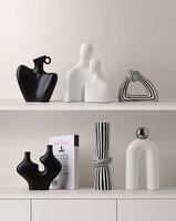 Articles décoratifs Art déco modernes, vaisselle en céramique luxueuse et exquise pour hôtel et meuble TV, nouveau design contemporain