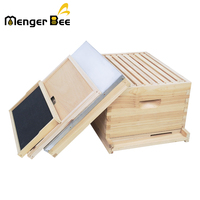 Amerikanischer Lagerbestand: Neuer Langstroth 10-Rahmen-Tiefen-/Zuchtstock-Bienenstock für Bienenzucht, unmontiert, aus Tannenholz