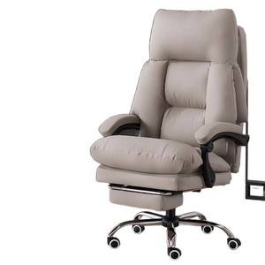 Fauteuil de direction en cuir véritable, réglable en hauteur, pivotant, ergonomique, pour usage domestique ou professionnel. - Product Image 5