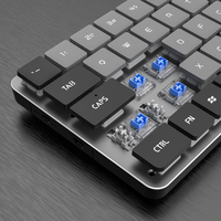 Nouveau clavier mécanique 65% de haute qualité avec boîtier en alliage d'aluminium, interrupteurs à profil bas, rétroéclairage RGB, ultra-fin, USB-C