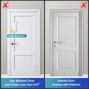 Tope de puerta de aleación de aluminio al por mayor, 800 libras, blanco, extra resistente, para el hogar, hotel, dormitorio - Product Image 5