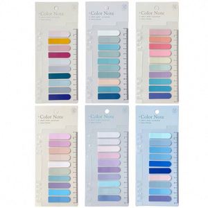 Etiquetas Adhesivas Transparentes H&Q Morandi Color PET, Personalizables, para Libros, Notas Escolares, Resistentes al Desgarro - Product Image 6