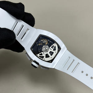 Montre mécanique de luxe pour homme, design de créateur, en céramique blanche YRM011, qualité supérieure d'usine - Product Image 5