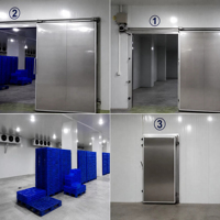 Chambre froide industrielle commerciale de grande capacité pour fruits à température moyenne avec unité de réfrigération pour entrepôt de fruits