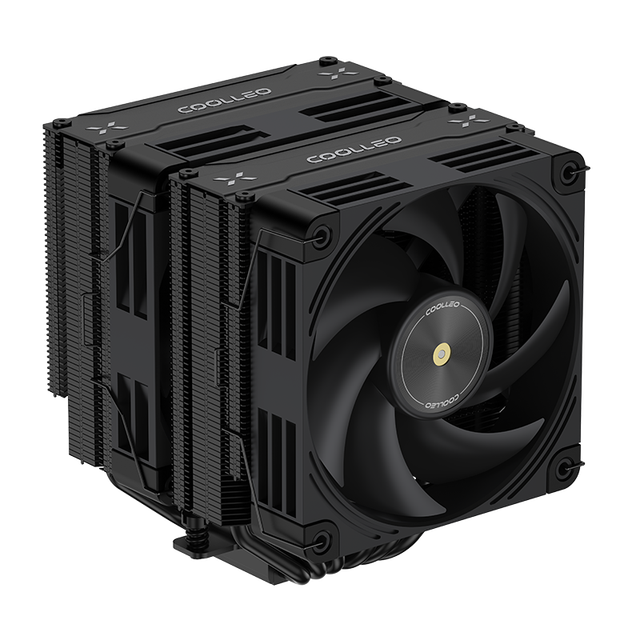 COOLLEO Etian P60T Pro Performance Edition Dual Tower with 6 Heat Pipes CPU Cooling Air Cooler CPU Intel:LGA 115X/1200/1700/1851