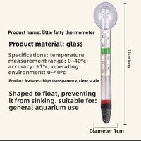 Termometer Akuarium Kaca Mengambang - Monitor Suhu Air yang Akurat untuk Akuarium Ikan