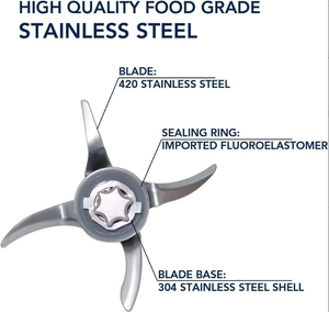 Cuchilla de Acero Inoxidable de Alta Calidad <span class=keywords><strong>TM5</strong></span>/6 para Vorwerk T-hermomix <span class=keywords><strong>Bimby</strong></span>, Accesorio de Repuesto para Procesador de Alimentos - Product Image 5