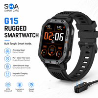 Reloj Inteligente G15 GPS con Logotipo Personalizado, Venta al Por Mayor de Fábrica, Pantalla AMOLED de 1.96 Pulgadas, Llamadas, Resistente al Agua 3ATM, Reloj Inteligente Deportivo para Exteriores