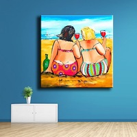Peinture Diamant Ever Moment Femme Maison Vin Plage Broderie Carrée Complète Mosaïque Perles Décoration Murale Faite à la Main S2F2518