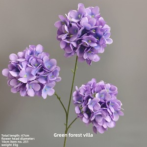 Flores Artificiales de la Serie Púrpura, Ramo Individual de Rosas, Lirios y Tulipanes, para Decoración de Bodas, Salones, Techos de Hoteles y Caminos - Product Image 2