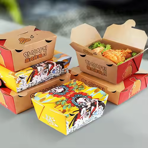 Emballage <span class=keywords><strong>de</strong></span> boîte à <span class=keywords><strong>sandwich</strong></span> frit personnalisé en carton <span class=keywords><strong>blanc</strong></span> imprimé à prix réduit boîtes à salade pour pizzas frites <span class=keywords><strong>poulet</strong></span> fast-food - Product Image 1