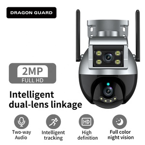 Produsen penjaga naga grosir HSC027 lensa ganda deteksi gerakan keamanan Pan-Tilt PTZ jaringan IP CCTV kamera WiFi - Product Image 5