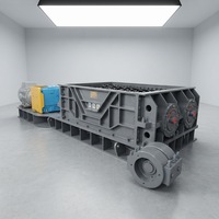 Concasseur à double rouleaux pour matériaux électrolytiques avec une capacité de 500 t/h, moteur AC, pompe, boîte de vitesses, PLC pour carrière de charbon