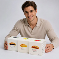 Boîte en papier kraft de conception moderne boîte cadeau de cuisson de gâteau personnalisée avec impression UV blanche emballage alimentaire personnalisé production de logo
